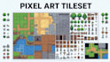 do pixel art tileset sprite sheet rpg maker top down tilemap pixel background