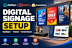 setup and configure your digital signage with yodeck optisigns screencloud