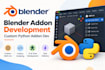 do blender addon development custom python addon dev