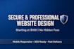 design a professional, secure, and responsive website