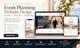 design event planning event website booking website wedding website
