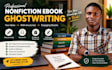 ghostwrite nonfiction ebook, ebook writer, fiction ghostwriting, book editor