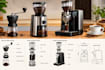design a coffee grinder, coffee cup grinding, and coffee machine in 3d cad