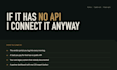 do api integration, reverse engineer any private api and build a python wrapper
