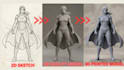 do 2d to 3d model, 3d character modeling, 3d miniature figurine, 3d printing