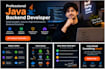 develop your backend API with java and spring boot