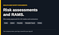 write your construction rams risk assessment and method statement
