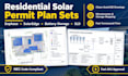 design residential solar permit plan set single line diagram solaredge string