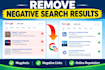 remove mugshot, delete negative links suppress false news from google