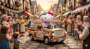 design a cute cartoon character