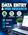 do data entry and web research