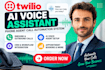 build twilio ai voice assistant phone agent call automation system