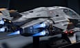 create a custom 3d spacecraft model with detailed hard surface design