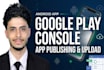 publish, upload, and update your app on google play console