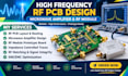 design high frequency rf pcb, microwave amplifier and rf module prototype board