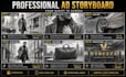create a professional storyboard for your commercial or advertisement