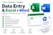 do data entry and excel spreadsheet work