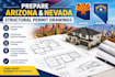 prepare arizona and nevada structural permit drawings