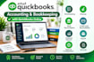 do accounting, bookkeeping in quickbooks online with quickbooks cleanup
