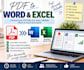 convert PDF to word or excel and retype scanned documents
