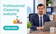 create a cleaning service website for house and office cleaning