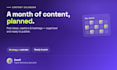 create a social media content calendar and plan