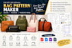create custom handbag backpack leather totes bag sewing pattern and tech pack