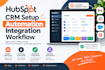 setup hubspot CRM automation integration workflow