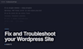 fix and troubleshoot your wordpress website