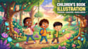 create childrens book illustrations for KDP