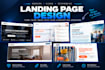 create a modern landing page