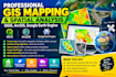 do professional gis mapping and spatial analysis using qgis, arcgis, and gee