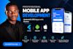 develop android ios mobile app using flutter and react native