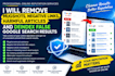 remove mugshots, negative link, harmful articles and deindex false google search