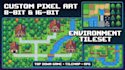 create pixel art 8bit 16bit pixel environment tileset top down game tilemap rpg