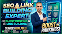 do guest posting, blogger outreach and link building