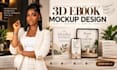 create 3d ebook mockups, ebook covers, digital product presentation