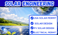 do professional solar permit design and solar pv permit, electrical plan