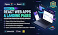 build a modern responsive react landing page with API integration