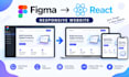 convert figma to react responsive website