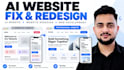 fix, redesign and professionalize your ai generated website