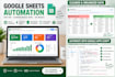 automate google sheets and create dashboards