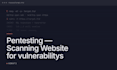 scan your website for security vulnerabilities
