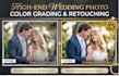 do wedding photo editing, culling and lightroom photo editing