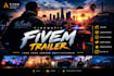 create a cinematic fivem trailer, server video and loading screen