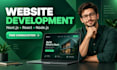 do next js website development react node js landing page full stack web app