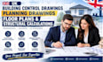 do UK building control drawings, structural calcs floor plan and planning plans