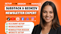 setup substack account design beehiiv manage substack newsletter posts