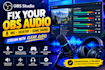 configure obs audio, mic and desktop sound for streaming