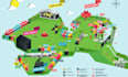 design detailed 3d isometric map, event map illustration and fairground map